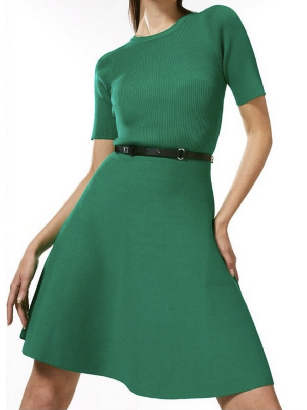 Rochie tricotată cu mânecă scurtă Karen Millen 