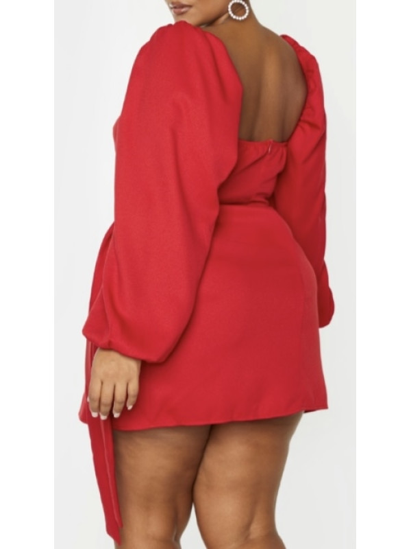 PLUS ROCHIE ROȘIE DECUPĂTĂ