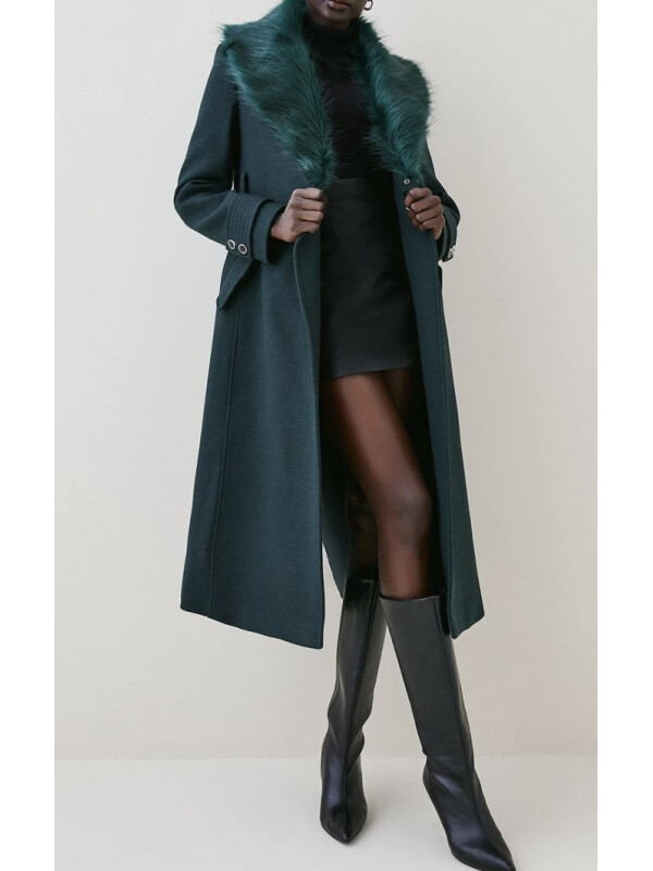 PALTON ITALIAN CU GULER DIN BLANA ARTIFICIALA 