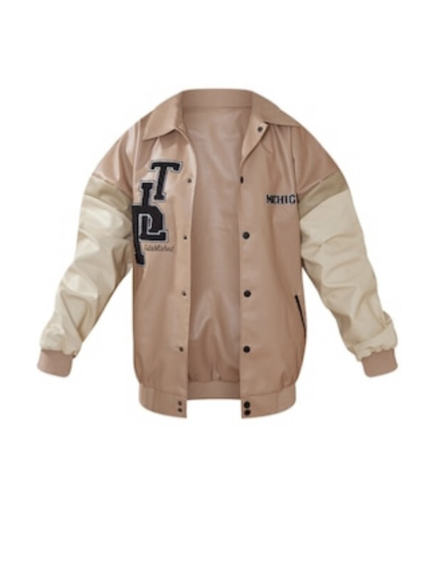 GEACĂ AVIATOR COMBINATĂ CU EFECT DE PIELE