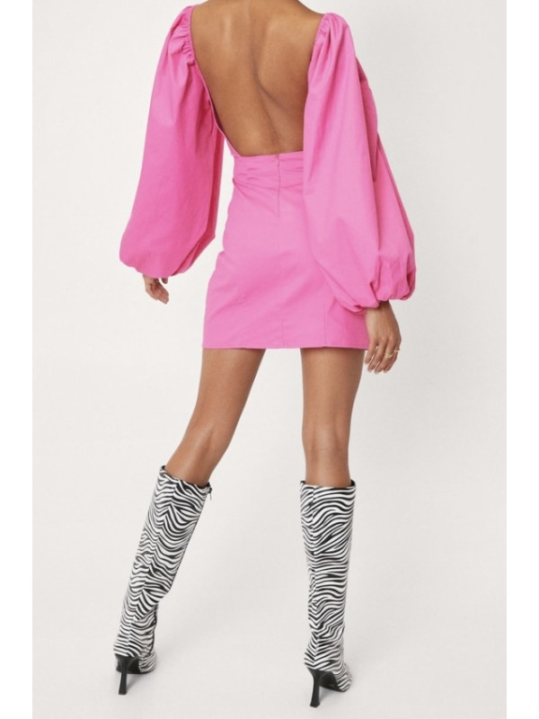 ROCHIE MINI CU MÂNECI BUFANTE 