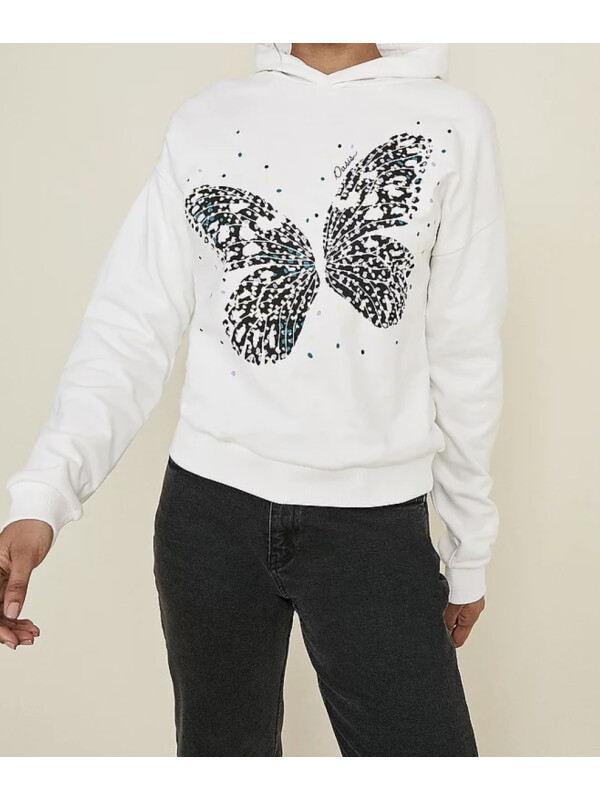 HANORAC CU IMPRIMEU BUTTERFLY OASIS