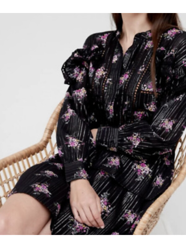 ROCHIE VICTORIANA CU FLORI MOV 