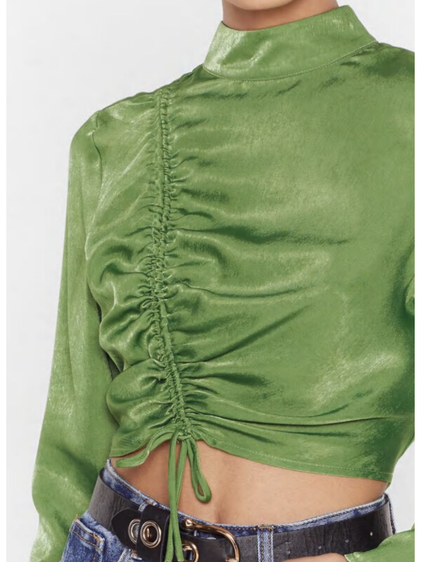 BLUZA SATIN VERDE FISTIC 