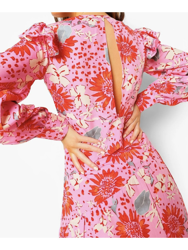 ROCHIE ROZ ÎNFLORATĂ 