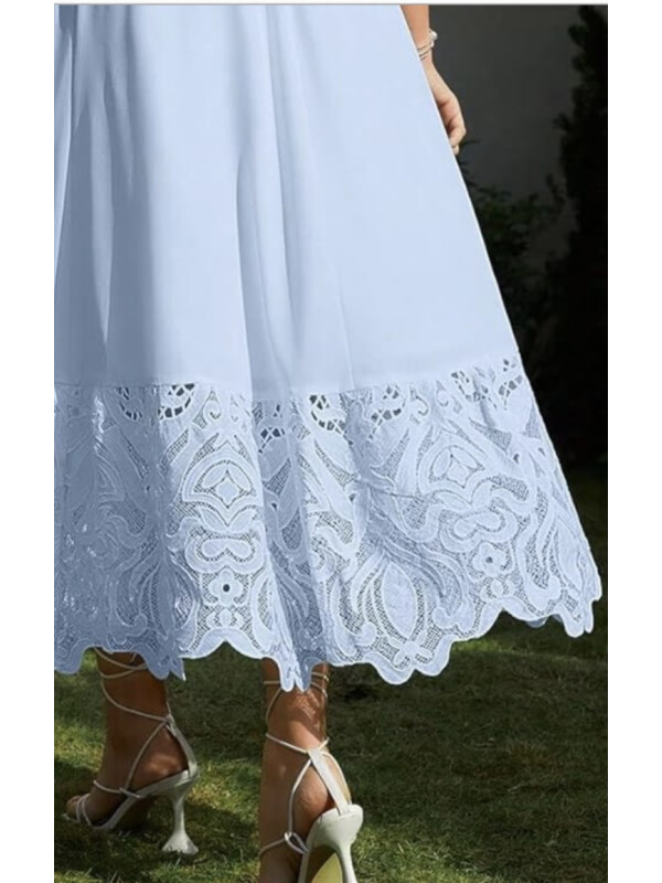 ROCHIE CU DANTELA BLUE