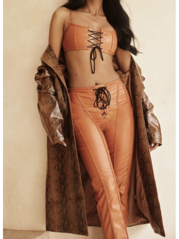 TRENCH MARO CU IMPRIMEU SARPE