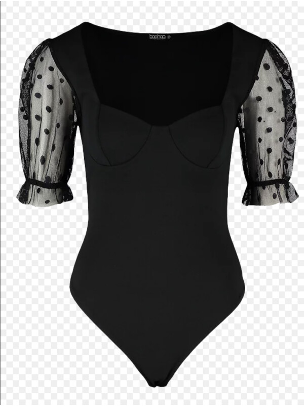 Body Dobby cu mâneca scurta 