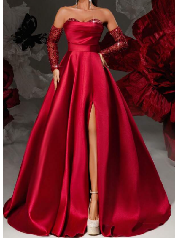 Rochia eleganta de lux din satin 