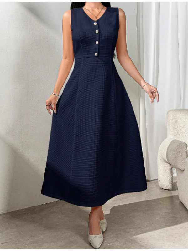 Jachetă și rochie în față cu nasturi 2 PIESE