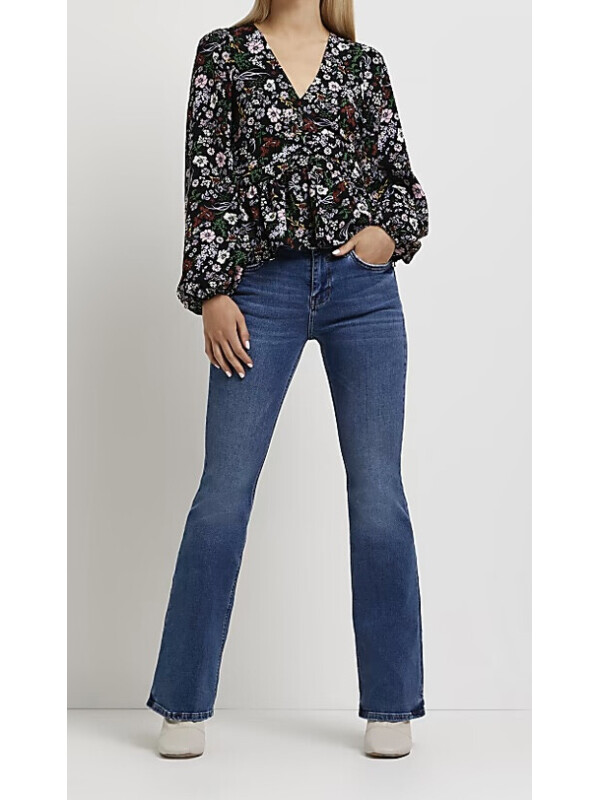 BLUZA CU IMPRIMEU FLORAL
