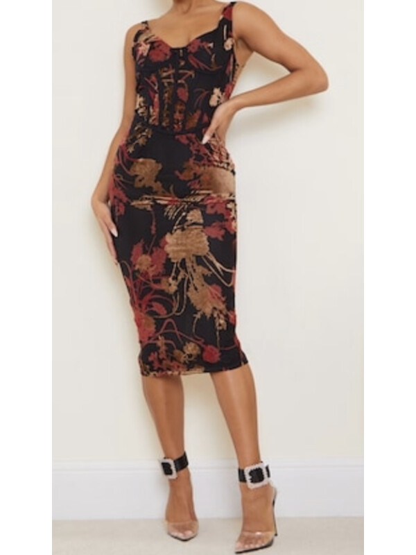 ROCHIE MIDI CU CORSET 