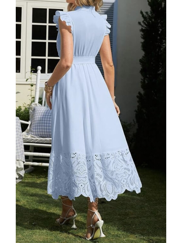 ROCHIE CU DANTELA BLUE