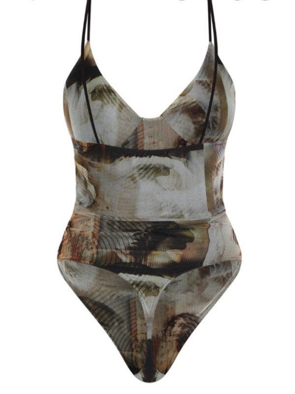 BODY NUDE MESH ABSTRACT 