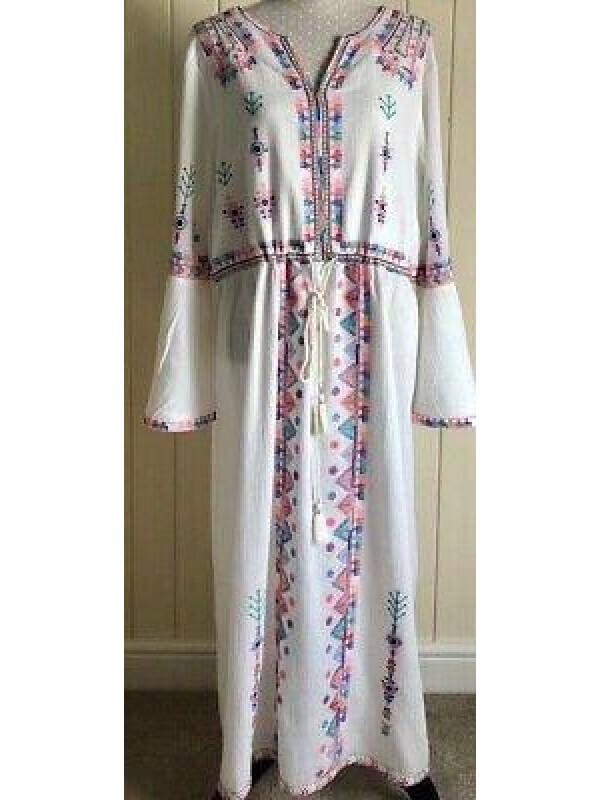 Tunica Boho Monsoon brodata,din bumbac