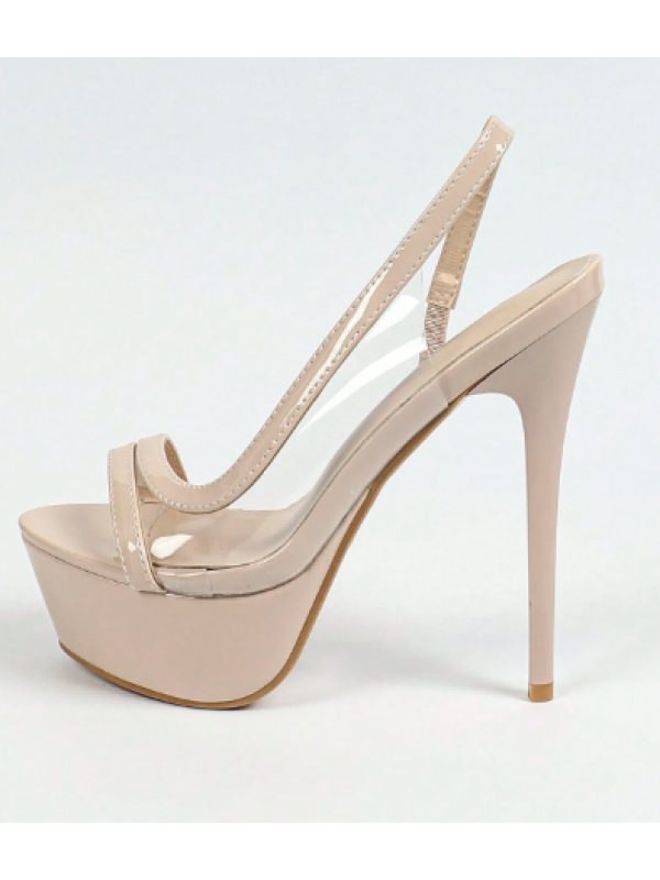 Sandale cu platformă și toc