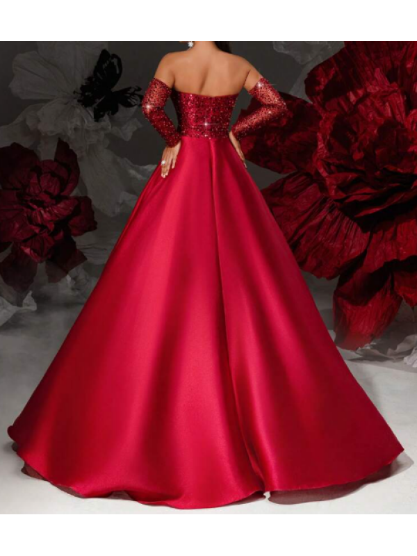 Rochia eleganta de lux din satin 