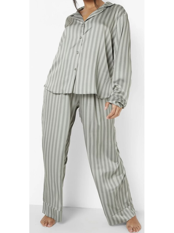 PLUS SATIN CANDY STRIPE    