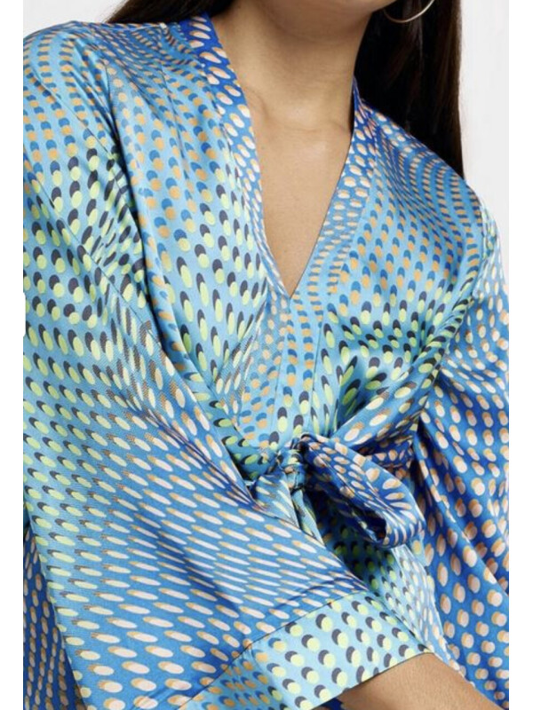 BLUZA DIN SATIN CU BULINE