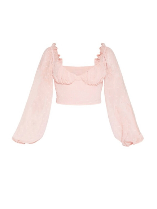 BLUZA ROSE DOBBY MESH 