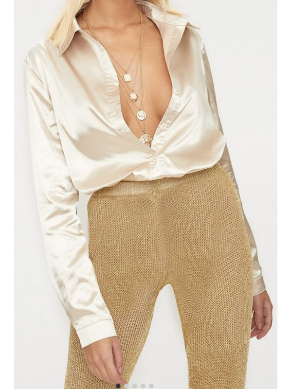 CĂMAȘĂ SATIN CREM