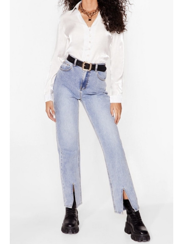 Cămașă cu nasturi din satin perlat Nasty Gal 