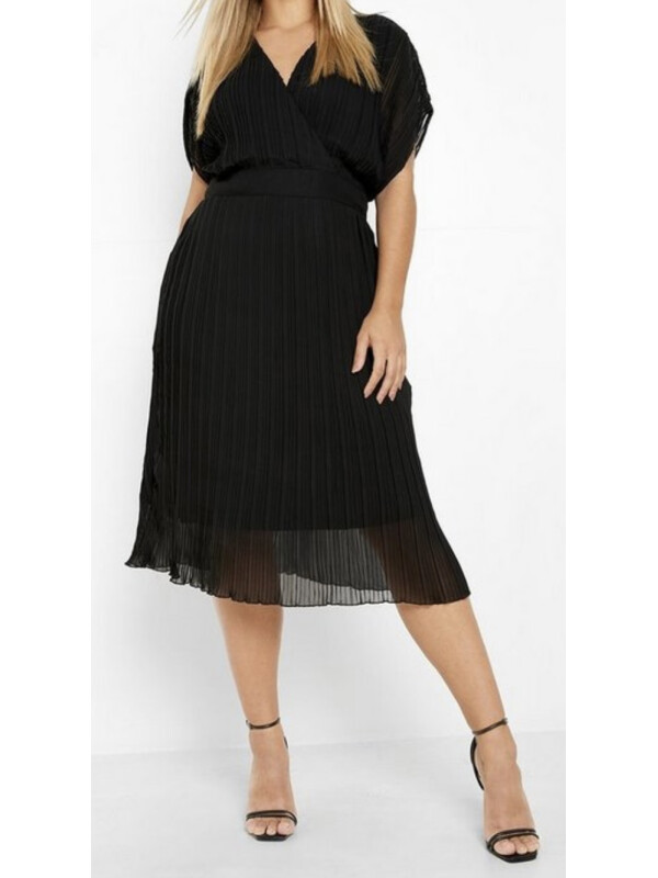 ROCHIE MIDI PLISATĂ DE OCAZIE PLUS        