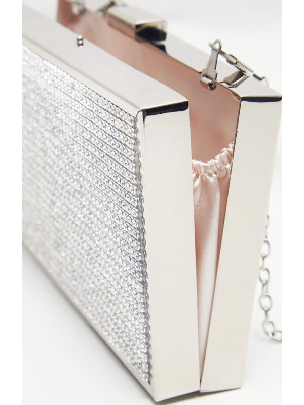 CLUTCH CU DETALIU PIETRE STRĂLUCITOARE