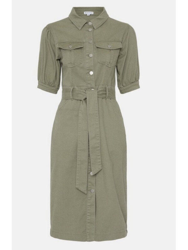 Rochie denim cu centură utilitar Warehouse