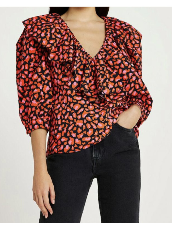 BLUZA PRINT ROȘU 