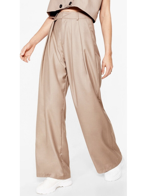 Pantaloni cu talie înaltă Nasty Gal 