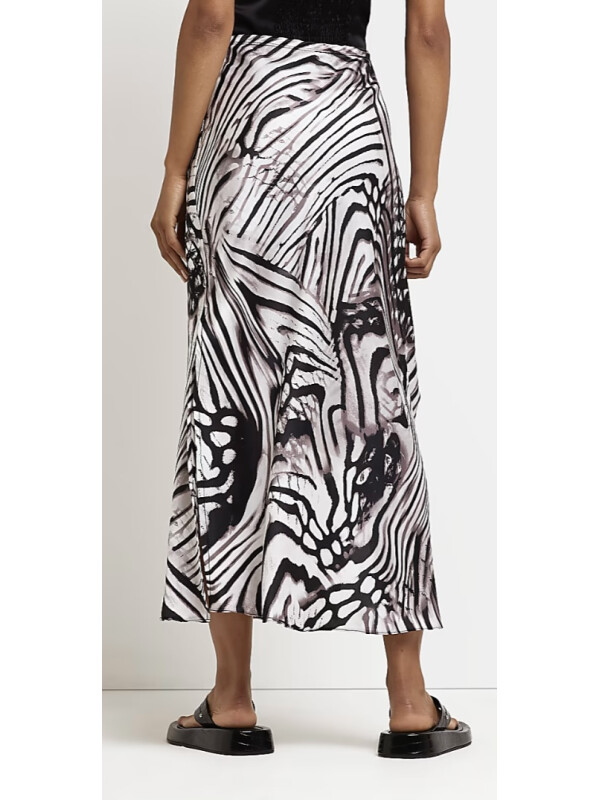 FUSTA MIDI CU IMPRIMEU ZEBRA