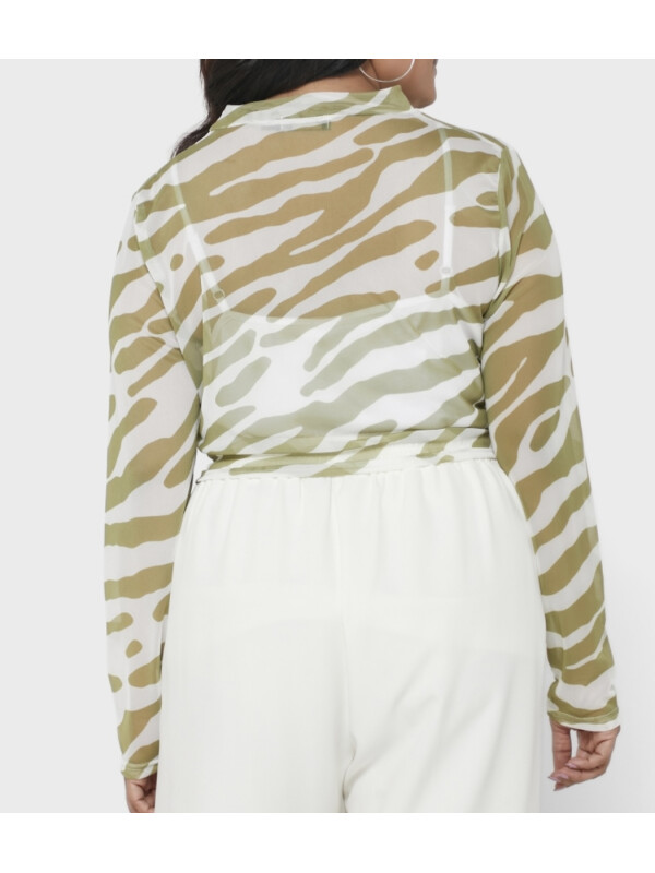 BLUZA TRANSPARENTA PLUS