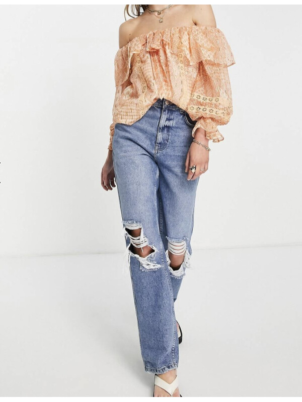 BLUZA DIN VOAL ORANGE