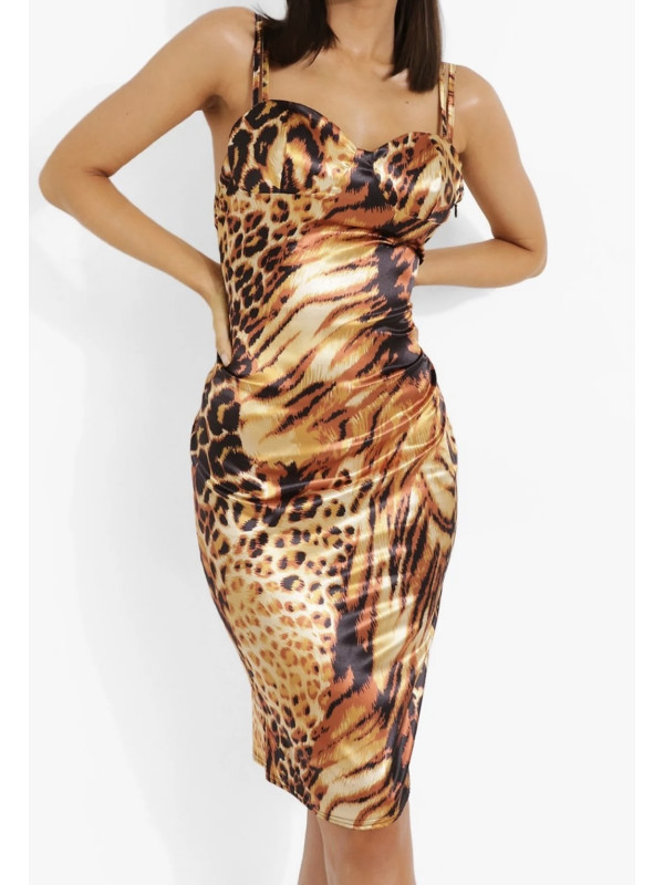 ROCHIE MIDI CU IMPRIMEU ANIMAL