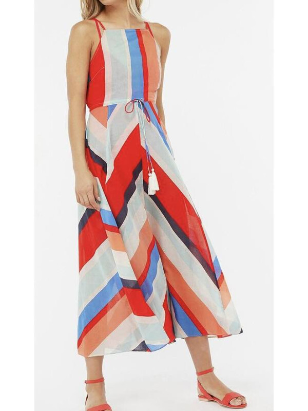 Rochia maxi de plajă Monsoon Suki Stripe-Multicolor-M
