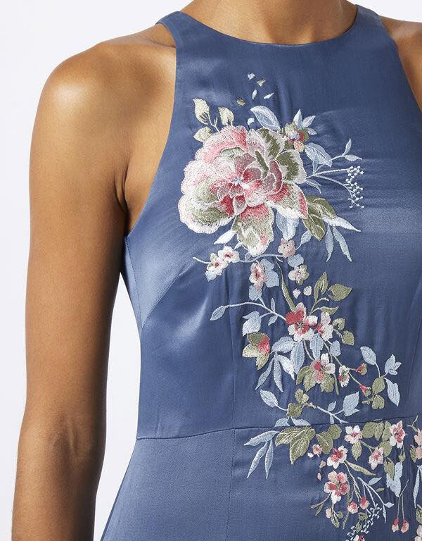 Rochie midi brodată Polymina