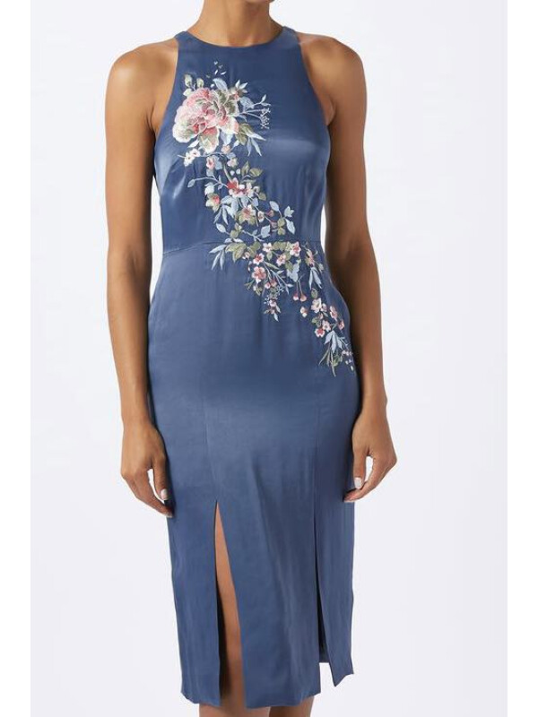 Rochie midi brodată Polymina