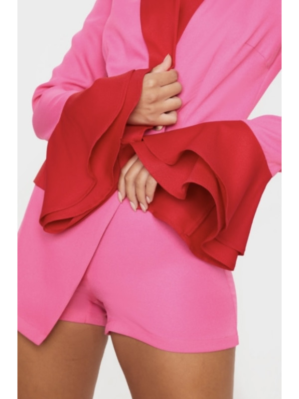 SALOPETA ROZ CU MANECI 