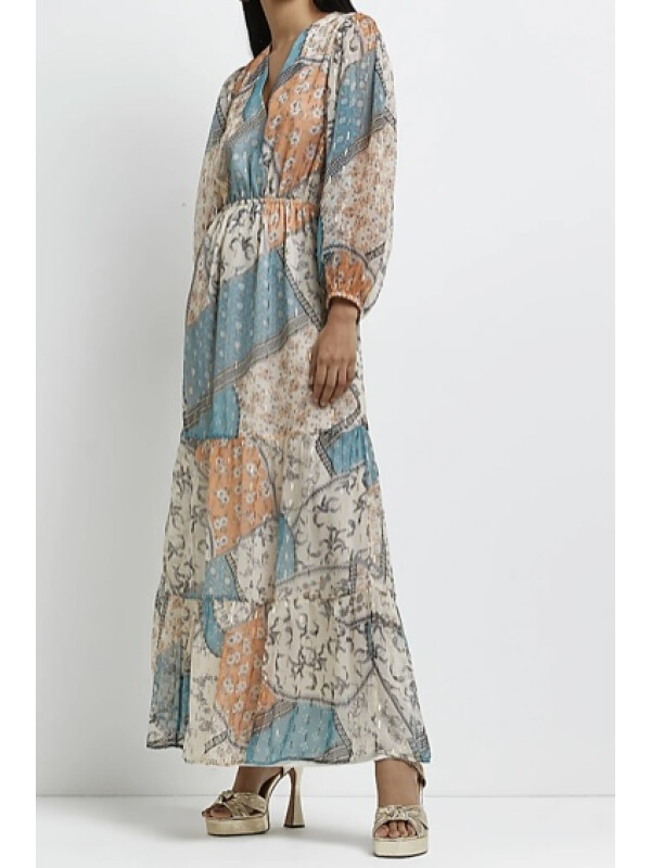 ROCHIE MAXI SMOCK ALBASTRU