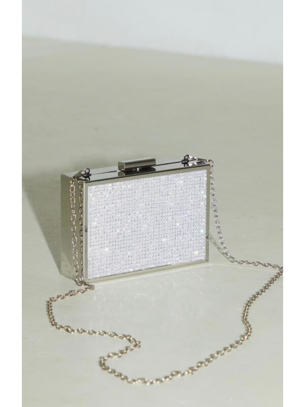 CLUTCH CU DETALIU PIETRE STRĂLUCITOARE