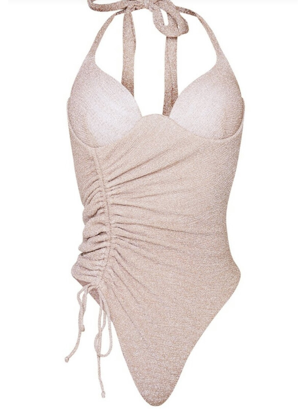 COSTUM DE BAIE CU ȘNUR 