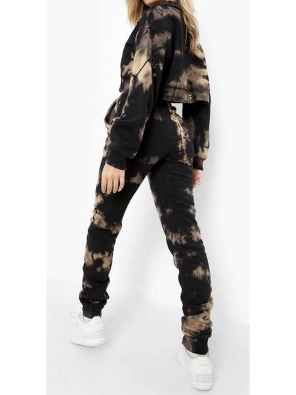 Trening Tie Dye cu fermoar Boohoo 