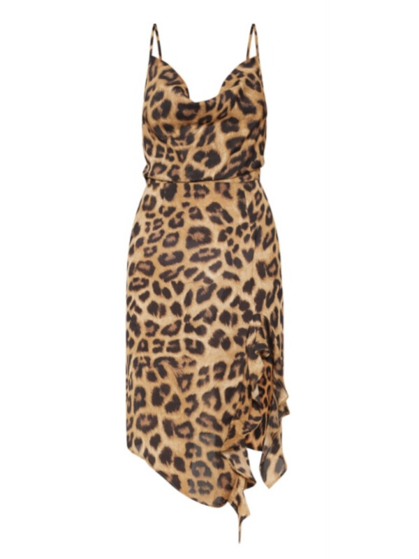 ROCHIE MIDI CU IMPRIMEU LEOPARD 
