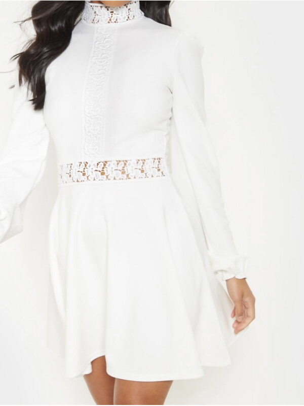 ROCHIE DIN DANTELĂ ALBA 