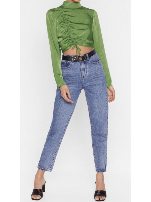 BLUZA SATIN VERDE FISTIC 