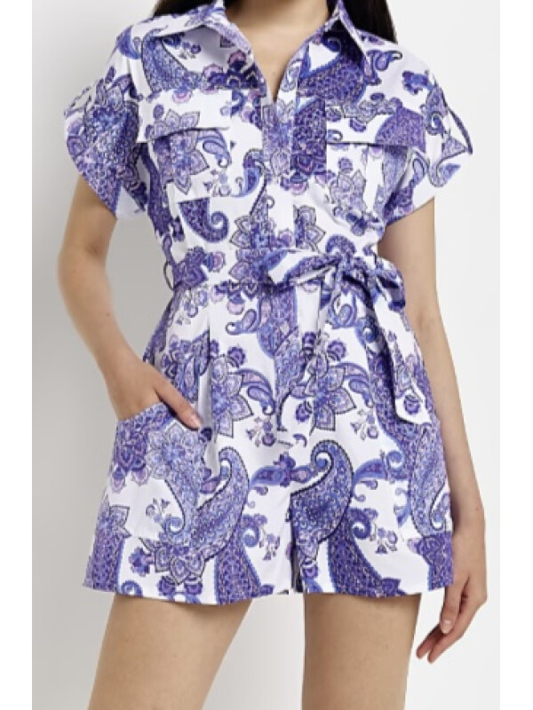 SALOPETA SCURTA CU IMPRIMEU MOV