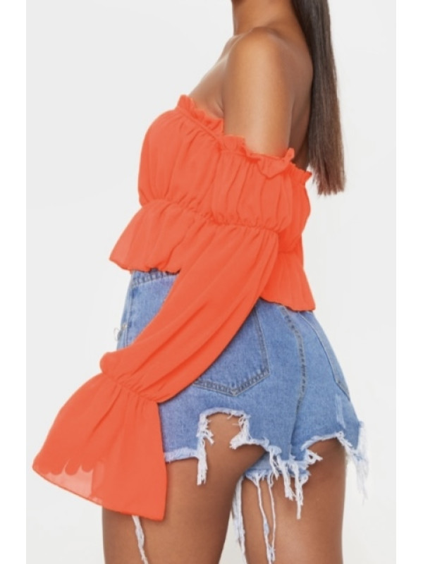 BLUZA PORTOCALIU NEON