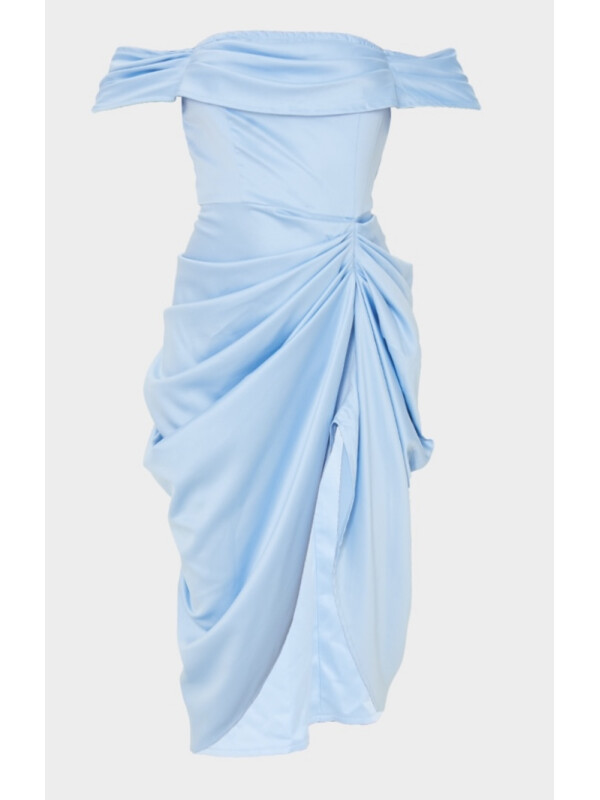 ROCHIE SATIN ALBASTRĂ