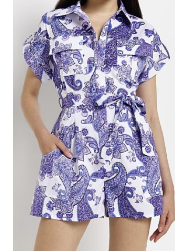 SALOPETA SCURTA CU IMPRIMEU MOV